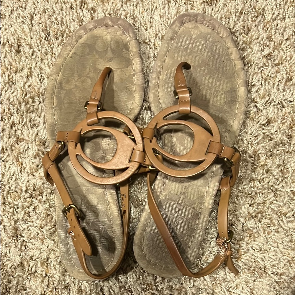 Coach Women's Tan Sandals